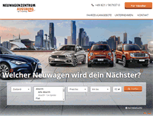 Tablet Screenshot of neuwagenzentrumaugsburg.de